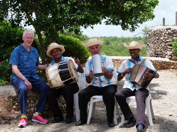 President Bill Clinton at Altos De Chavon, Casa de Campo
