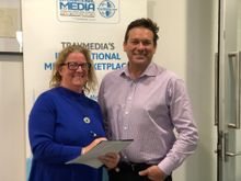 Helen Hayes, President of ASTW and Nick Wayland, CEO Travmedia