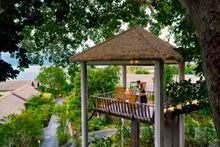 Treetop dining at Anantara Lawana Koh Samui Resort