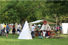 Photo credit: Parks Canada: A very lively camp 