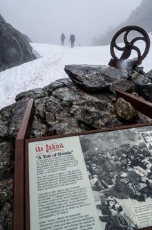 Chilkoot Trail The Summit sign