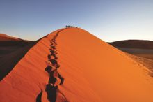Dune 45 climb, Namib Naukluft National Park, Namibia