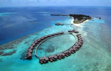 The holiday prize won includes a stay at the five-star Coco Bodu Hithi in the Maldives. Image courtesy of Coco Collection Hotels and Resorts