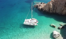 A Lagoon 39 Catamaran available to hire from Paros in Greece via Click&Boat