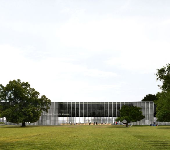 Draft Bauhaus Museum Dessau, View City Park