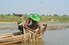 MYANMAR: Local fisherman on the Ayeyarwady River