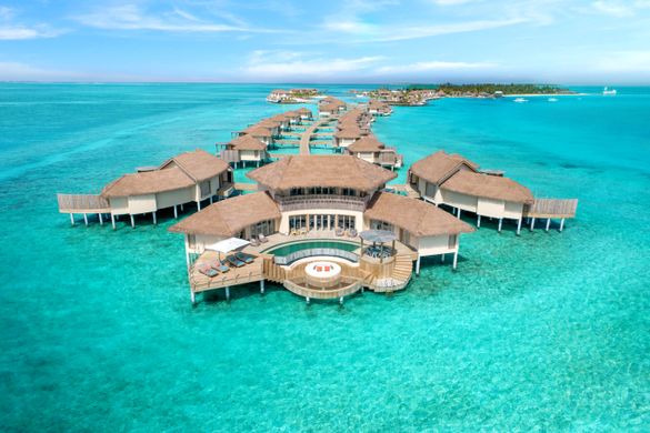 InterContinental Maldives Aerial vue