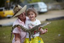 Hold a Crocodile at Koorana Crocodile Farm