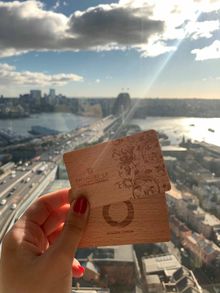 Wooden Key Cards, Shangri-La Hotel, Sydney