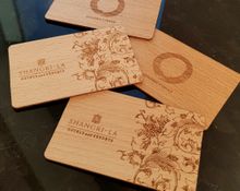 Wooden Key Cards, Shangri-La Hotel, Sydney