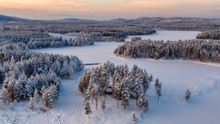 Aerial view of Arctic Retreat 