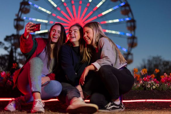 Teenagers at Floriade NightFest