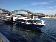 Avalon Waterways' new Suite Ship Poetry II moored in Cologne (20 March '14)