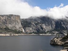 Wapama Falls at Hetch Hetchy Reservoir