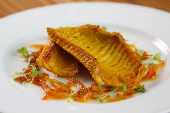 Molise-style ray wings with saffron