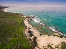 The coastal landscape of the Camino trail between Lekkerwater & Morukuru Beach Lodge