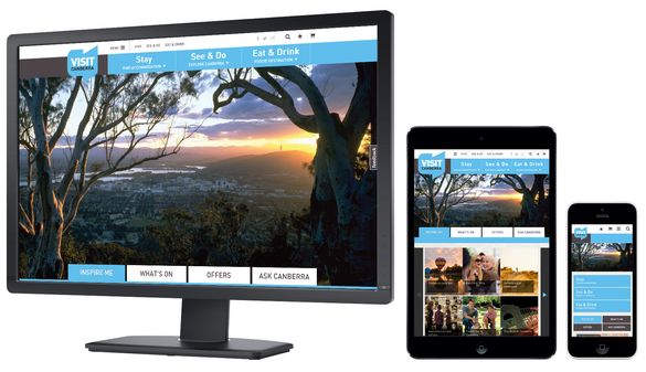The new VisitCanberra consumer website
