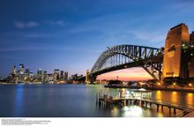 Sydney Harbour Bridge at night