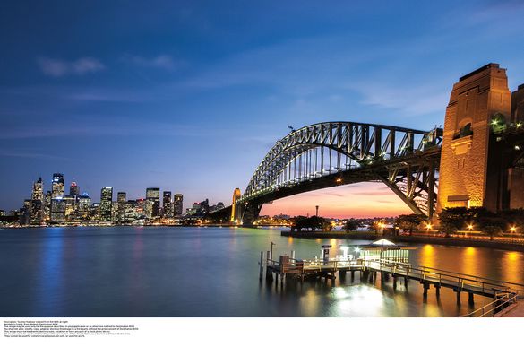 Sydney Harbour Bridge at night