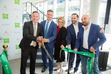 The ibis Styles East Perth ribbon-cutting ceremony with Simon  McGrath, COO Accor Pacific; Hon Paul Papalia Minister for Tourism (WA);  Hon Rita Saffioti, Minister for Transport and Planning (WA); and  Phil Re and Victor Hawkins of Rehawk Property Group 
