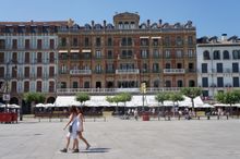 San Fermin Festival in Pamplona City on the Camino de Santiago