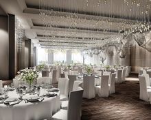 The Hotel offers indoor-outdoor event spaces including a dramatic Grand Ballroom for extraordinary occasions