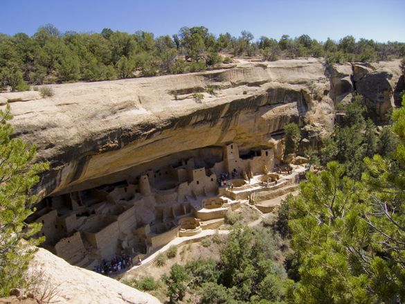 Tours are led through centuries-old cliff dwellings at Mesa Verde National Park