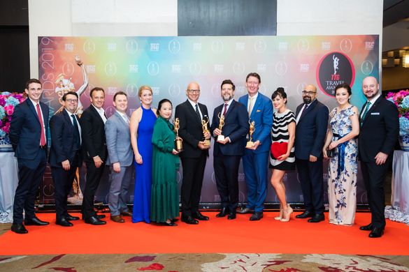 From left to right:  Harry Greig, Communications Manager, Accor Upper Southeast & Northeast Asia and the Maldives Xavier Cappelut, Vice President Operations Accor Premium & Upscale Brands Upper Southeast Asia and the Maldives Gilles Cretallaz, Vice Presid