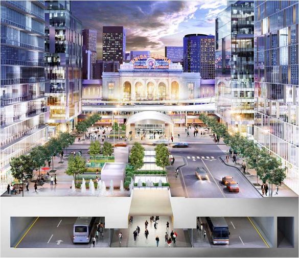 Rendering of the Denver's Union Station. 