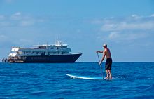Paddle boarding in Hawaii