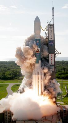 Ignition! - The United Launch Alliance Delta II-Heavy lifts off the pad carrying the Gravity Recovery and Interior Laboratory (G