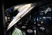 Your event will be simply stunning underneath Space Shuttle Atlantis.