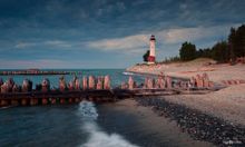 Crisp Point Lighthouse - Lake Superior, Michigan