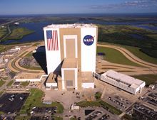Where Rockets Are Built - View the massive Vehicle Assemble Building in which Saturn V rockets and space shuttles were assembled
