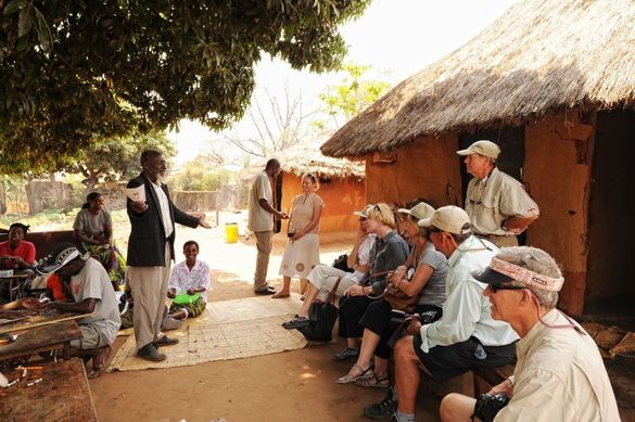 Community involvement on safari