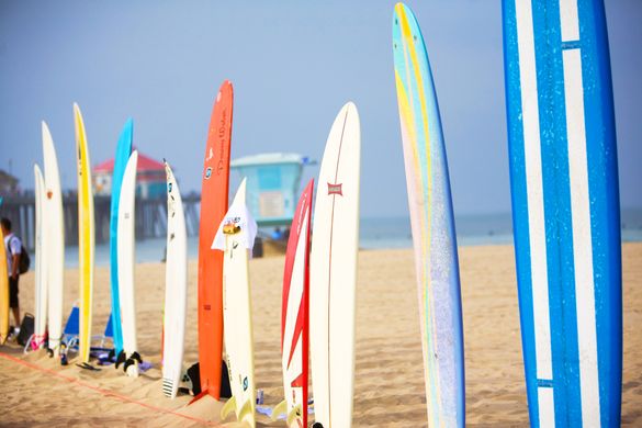 Orange County is known for its great surfing culture.