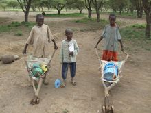 Community children have few conventional toys.