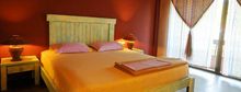 A bedroom at the Afrilink homestay. 