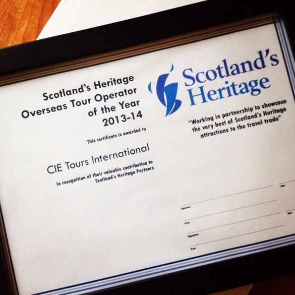 CIE Tours Award