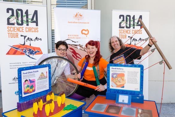 Science communicators from Australia and Japan will lead Questacon's Science Circus tour to Japan in April 2014.