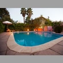 Pool area at the Barrydale Karoo Hotel