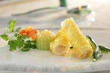 Yan Toh Heen - Crab Roll with Black Truffle & Marinated Cucumber with Apple Vinegar (Mother's Day Menu)