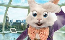 Edwin the Easter Bunny at EDF Energy London Eye