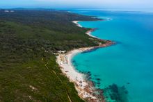 Aerial view of a WA Gourmet Escape event in the Margaret River region