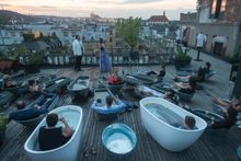 The roof of Lucerna