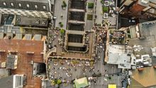 The roof of Lucerna