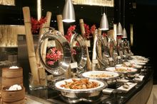 Experience a joyous Easter buffet at Bambu, featuring a delightful spread of delicious choices. 