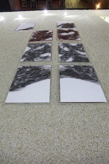 Charcoal drawings, “Beyond”, “Transcend”, and “Reflect” 