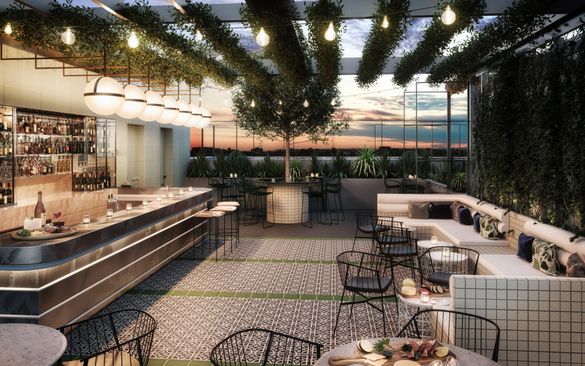 Above 319 Restaurant & Bar at Vibe Hotel Sydney Darling Harbour (Render)