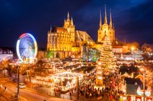 Erfurt Christmas market on Cathedral square